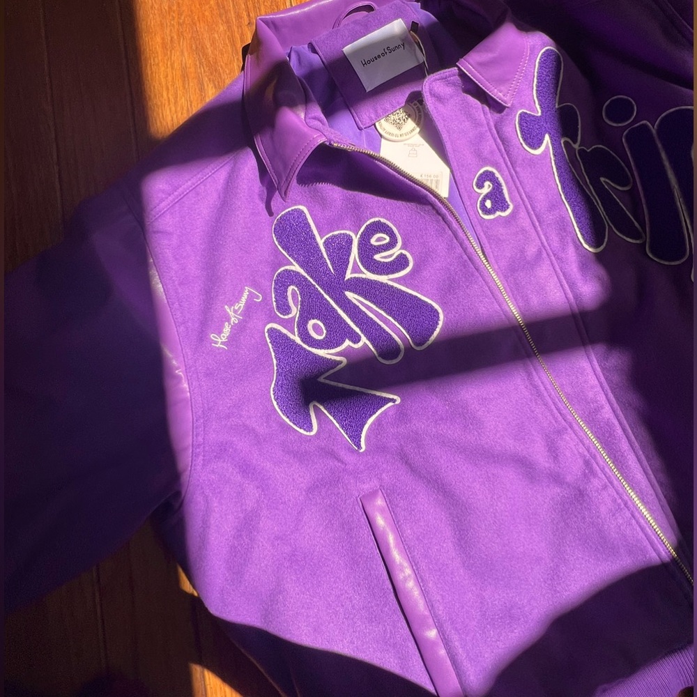 House of Sunny Vol 19 Take A Trip Bomber Jacket in Purple Heat OUT OF STOCK